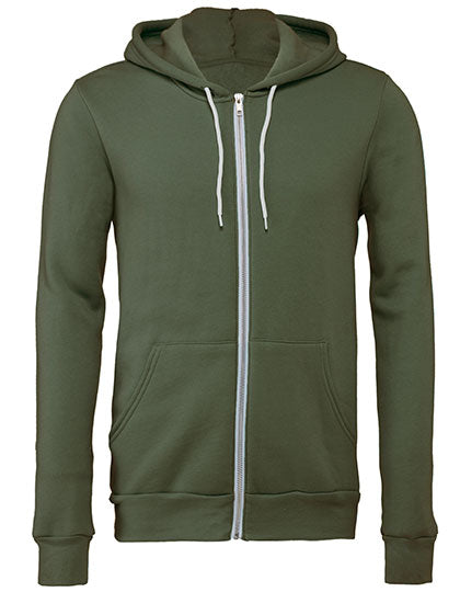Unisex Poly-Cotton Fleece Full-Zip Hoodie