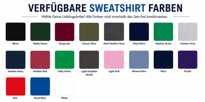 10er Set Sweatshirts bedrucken – Dein Motiv. Dein Style.