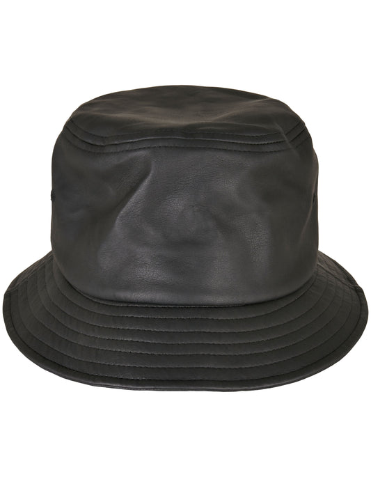 Imitation Leather Bucket Hat