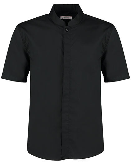 Men´s Tailored Fit Mandarin Collar Shirt Short Sleeve
