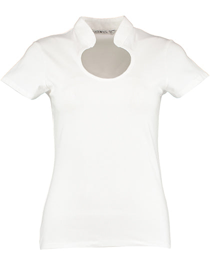 Women`s Regular Fit Keyhole Neck Top