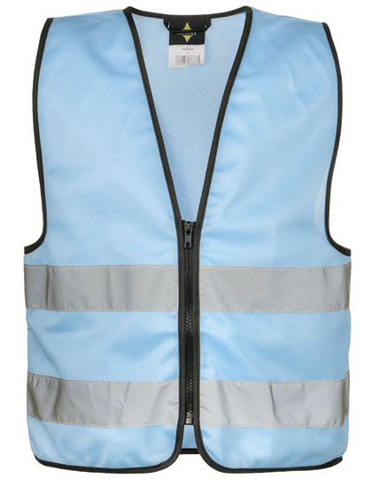 Kids´ Hi-Vis Safety Vest With Front Zipper Aalborg