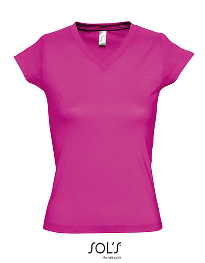 Women´s V-Neck-T-Shirt Moon
