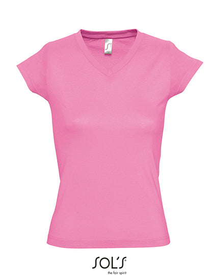 Women´s V-Neck-T-Shirt Moon