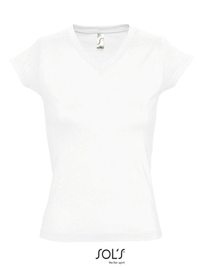 Women´s V-Neck-T-Shirt Moon
