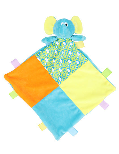 Baby Multi Coloured Comforter With Rattle