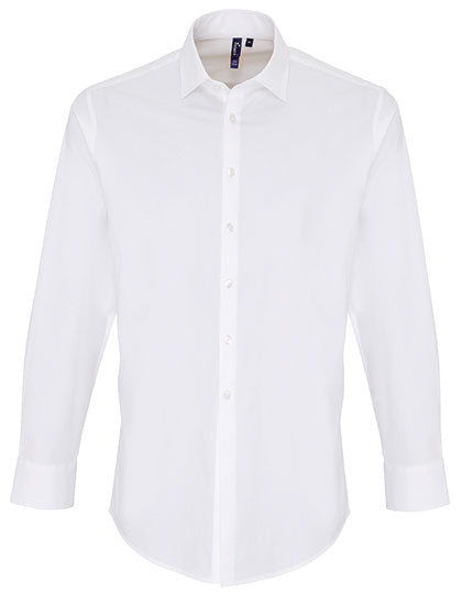 Men´s Stretch Fit Poplin Long Sleeve Cotton Shirt