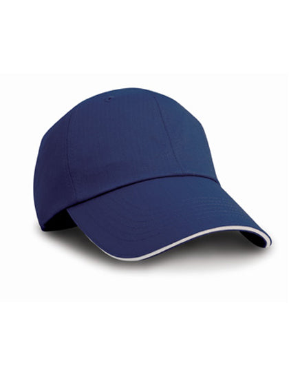 Herringbone Cap With Sandwich Peak