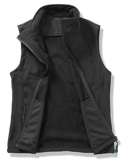 Women´s Printable Softshell Bodywarmer with Recycled Fleece Inner