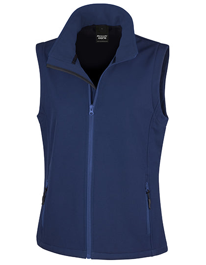 Women´s Printable Softshell Bodywarmer with Recycled Fleece Inner
