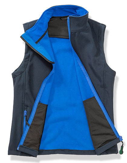 Women´s Printable Softshell Bodywarmer with Recycled Fleece Inner