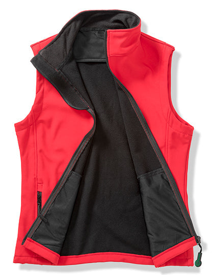 Women´s Printable Softshell Bodywarmer with Recycled Fleece Inner
