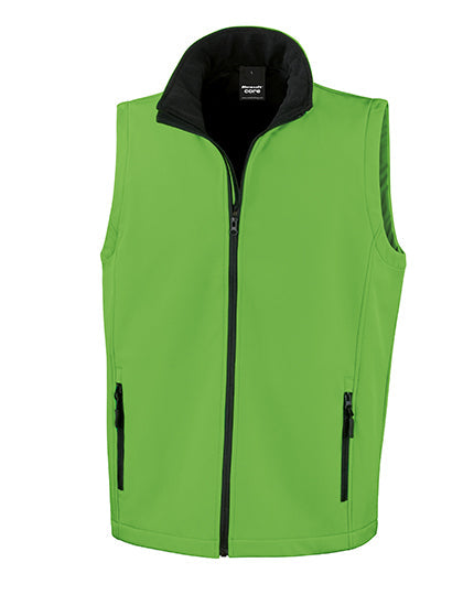 Men's Printable Softshell Bodywarmer with Recycled Fleece Inner