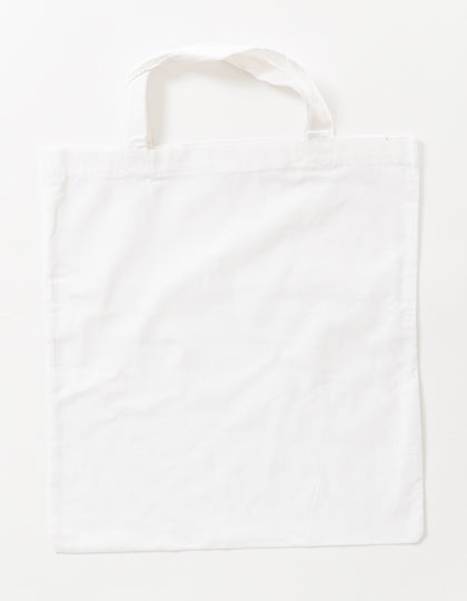 Cotton Bag Colored Short Handles
