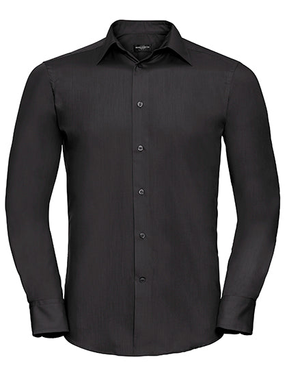 Men´s L/S Poly-Cotton Easy Care Tailored Poplin Shirt
