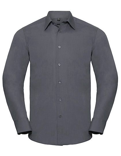 Men´s L/S Poly-Cotton Easy Care Tailored Poplin Shirt