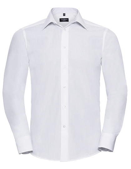 Men´s L/S Poly-Cotton Easy Care Tailored Poplin Shirt