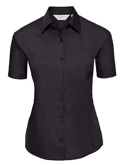 Ladies´ Short Sleeve Poly-Cotton Easy Care Poplin Shirt