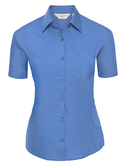 Ladies´ Short Sleeve Poly-Cotton Easy Care Poplin Shirt