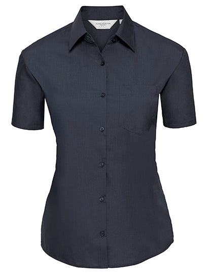 Ladies´ Short Sleeve Poly-Cotton Easy Care Poplin Shirt