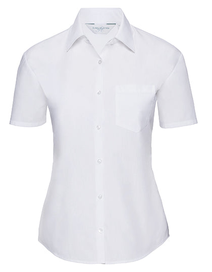Ladies´ Short Sleeve Poly-Cotton Easy Care Poplin Shirt