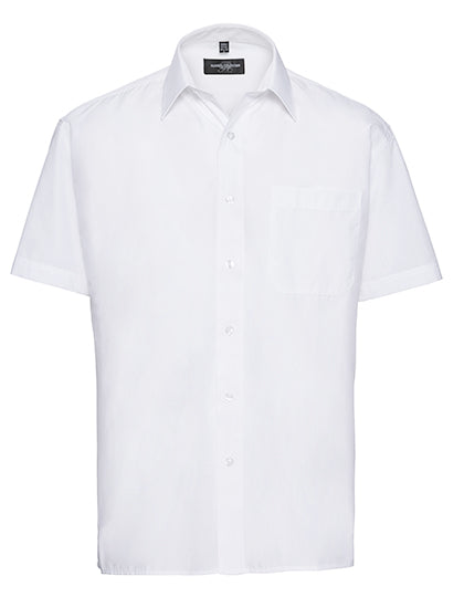 Men´s Short Sleeve Poly-Cotton Easy Care Poplin Shirt