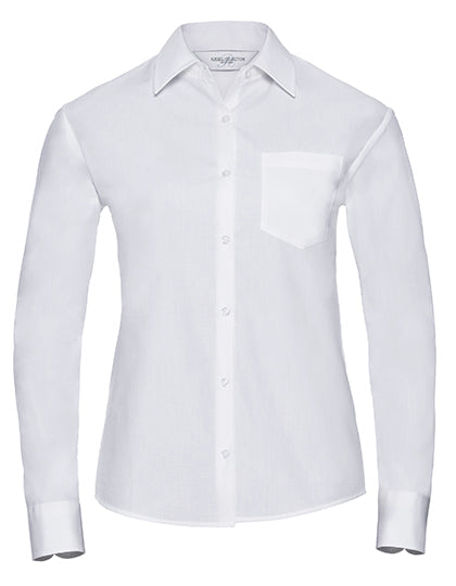Ladies´ L/S Pure Cotton Easy Care Poplin Shirt