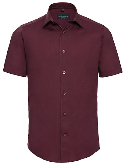 Men´s Short Sleeve Easy Care Fitted Shirt